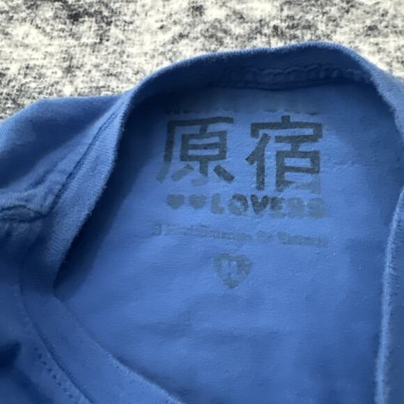 4T Gwen Stefani Harajuku Lovers Top No Doubt VTG Shirt Rainbow Blue Toddler Y2K - Picture 6 of 10